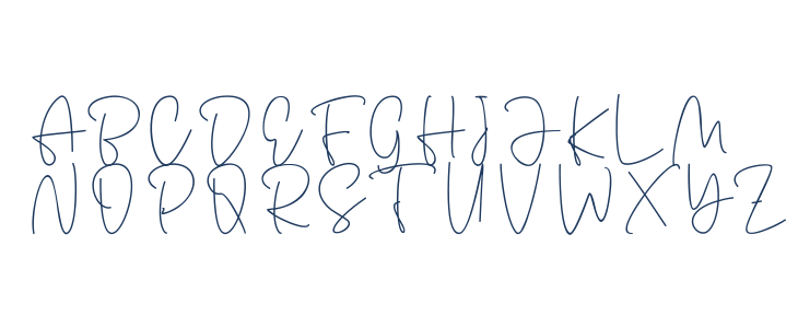 Antouk Script Personal Use Uppercase