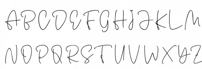 Antouk Script Personal Use Polices MAJUSCULES