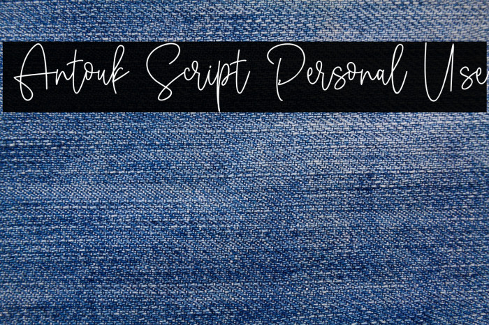 Antouk Script Personal Use Example 1