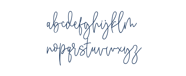 Antouk Script Personal Use Lowercase