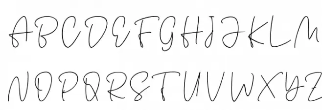 Antouk Slant Personal Use 字体 大写
