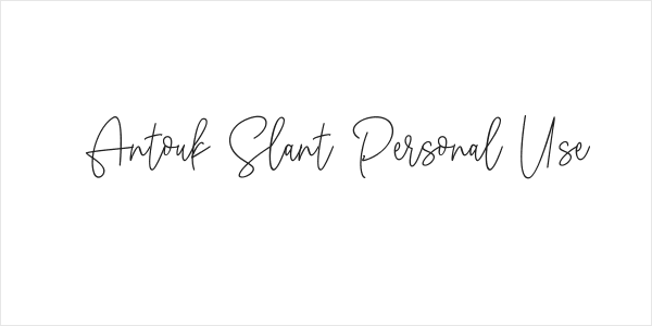 Antouk Slant Personal Use Logo