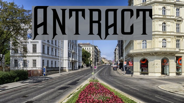 Antract Font examples