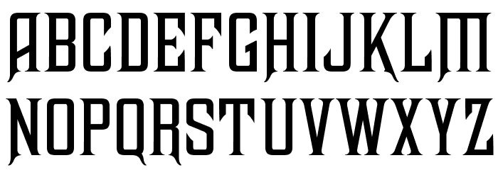 Antract Font LOWERCASE