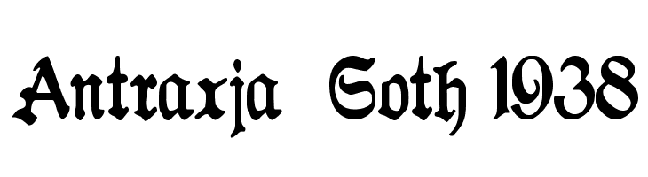 Antraxja Goth 1938 Font