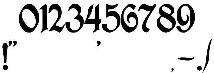 Antraxja Goth 1938 Font OTHER CHARS