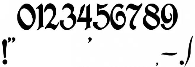 Antraxja  Goth 1938 Font OTHER CHARS