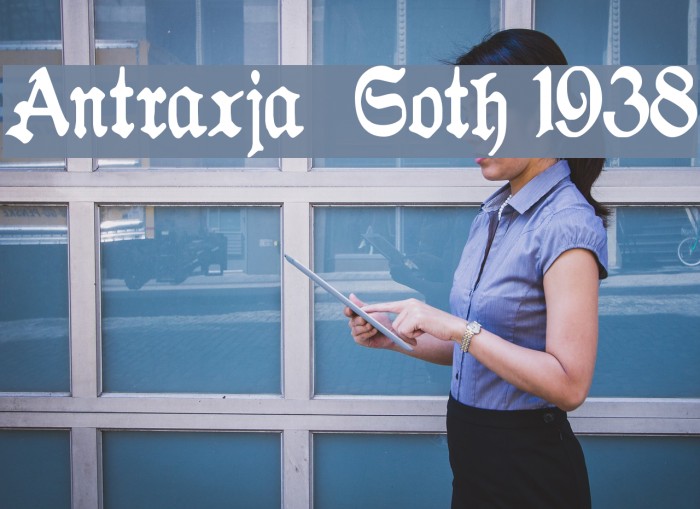 Antraxja Goth 1938 Font examples