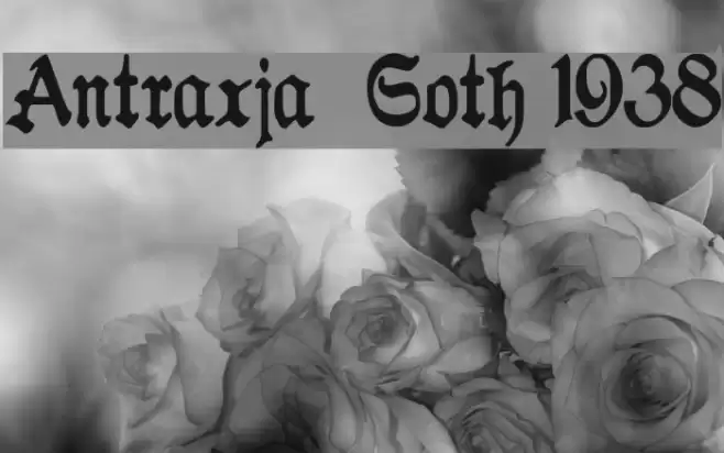 Antraxja  Goth 1938 Font examples