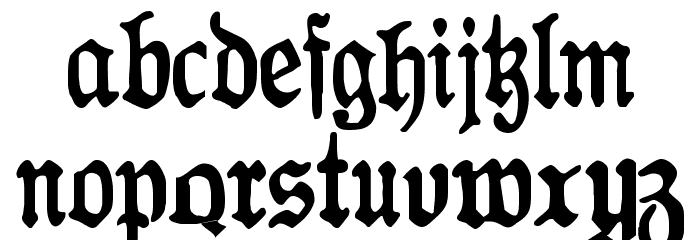 Antraxja Goth 1938 Font LOWERCASE