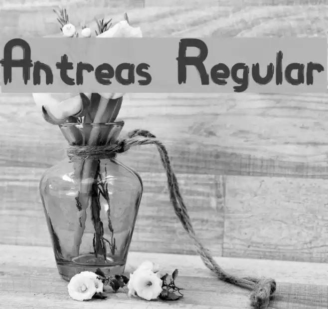 Antreas Regular फ़ॉन्ट examples