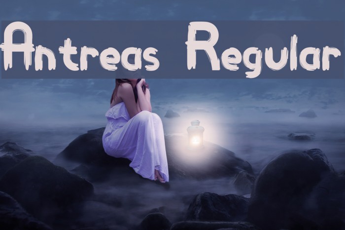 Antreas Regular Font examples