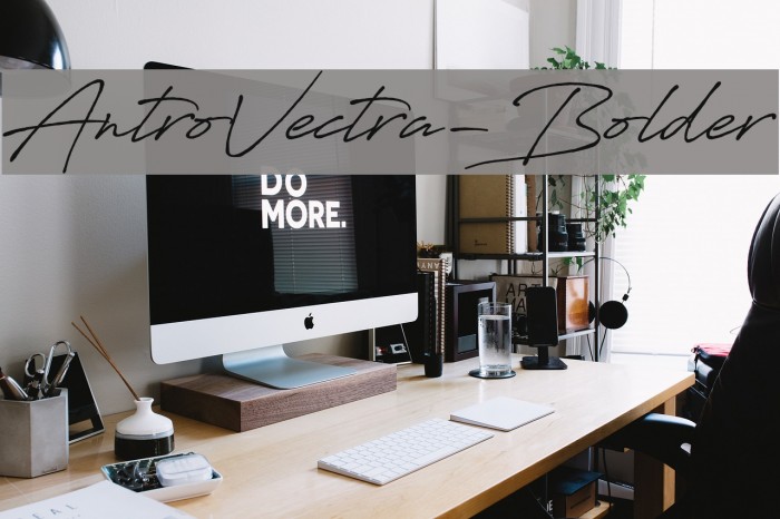 AntroVectra-Bolder Font examples