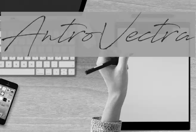 AntroVectra Font examples