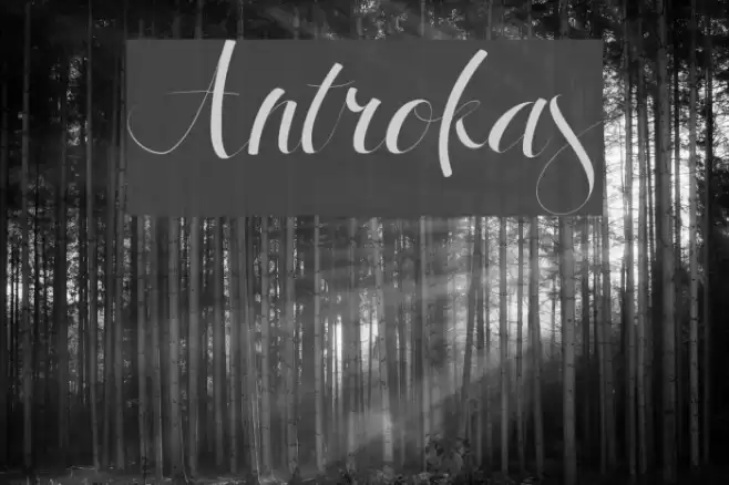 Antrokas Font examples