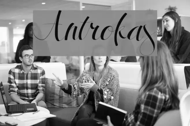 Antrokas Font examples