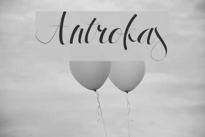 Antrokas Font examples