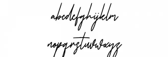Antrophys Free Regular Font LOWERCASE