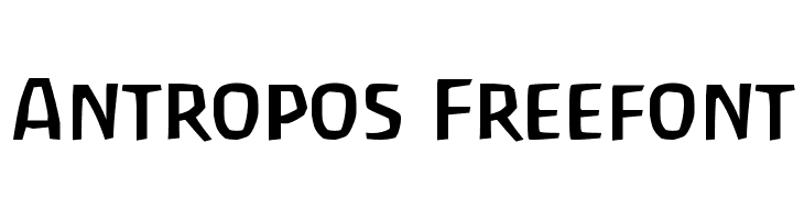 Antropos Freefont  font caratteri gratis