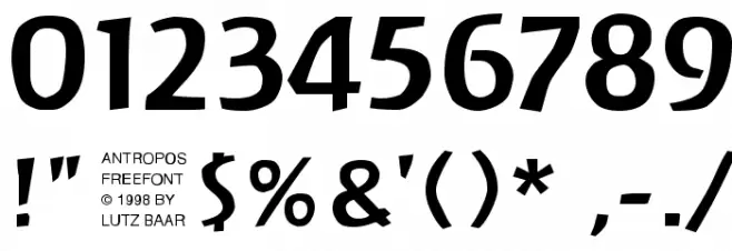 Antropos Freefont Fonte OUTROS PERSONAGENS