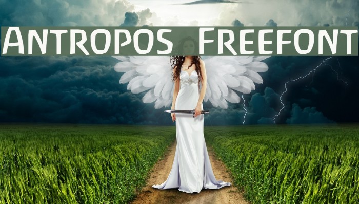 Antropos Freefont Font examples