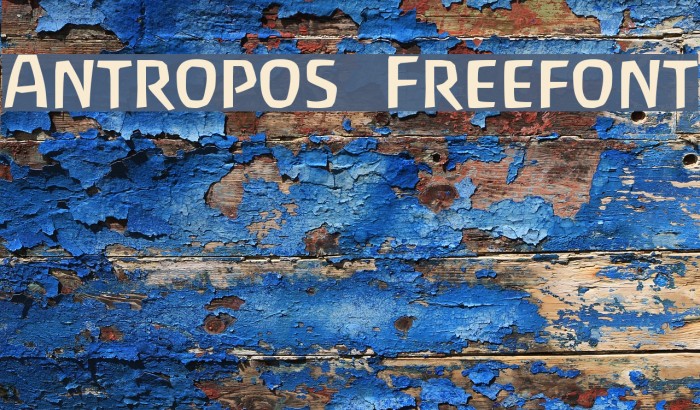 Antropos Freefont Font examples