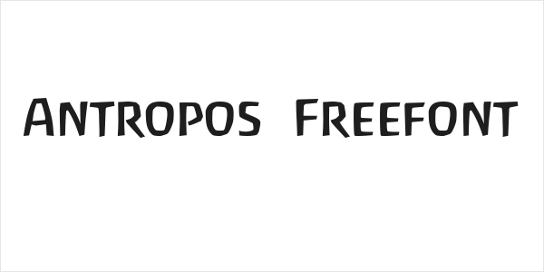 Antropos  Freefont Logo