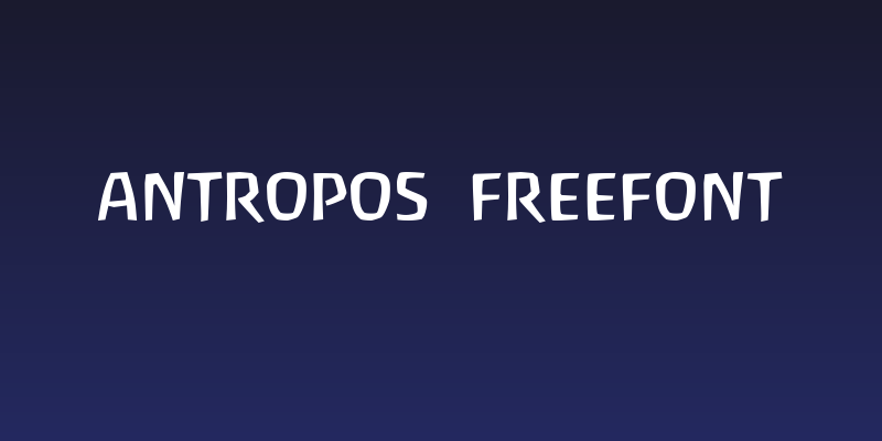 Antropos  Freefont Social Header