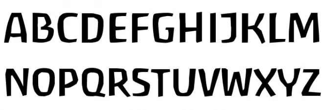 Antropos Freefont Schriftart Groß