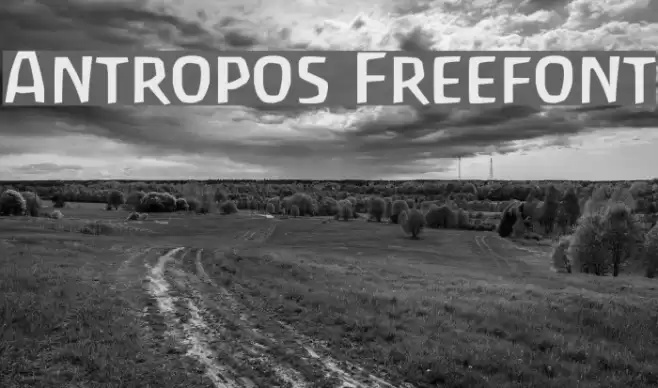 Antropos Freefont Fonte examples