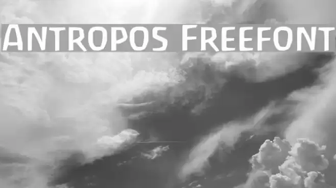 Antropos Freefont Fonte examples