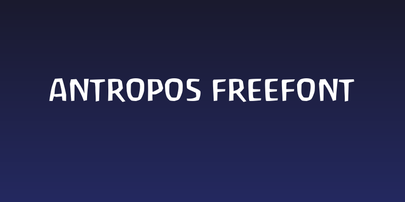 Antropos Freefont Social Header