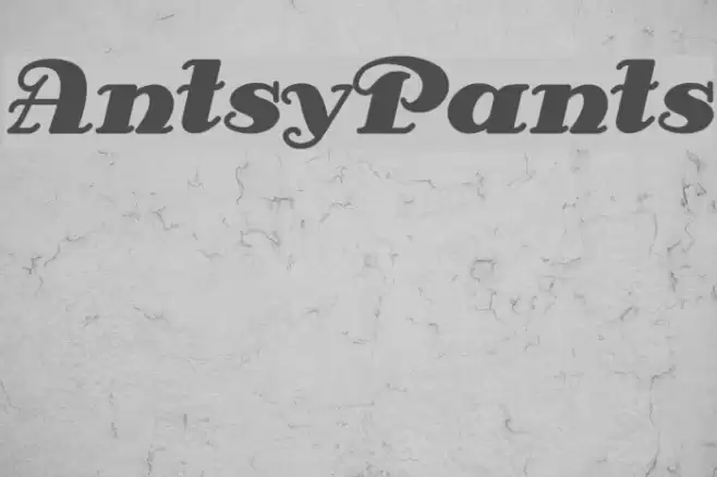 AntsyPants Font examples