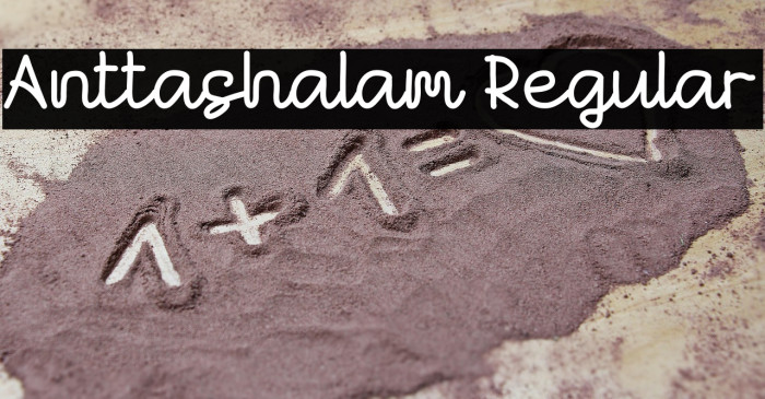 Anttashalam Regular Example 1