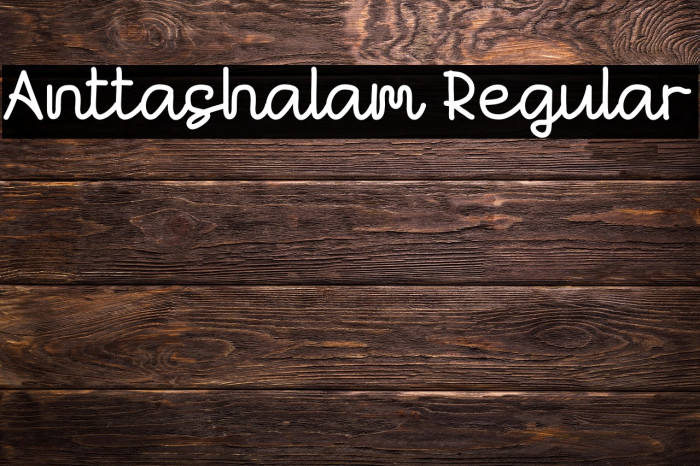 Anttashalam Regular Example 2