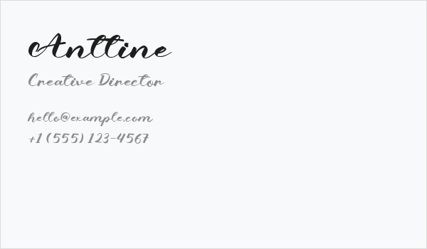 Anttine Business Card