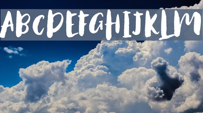 AntumsBrush Font examples