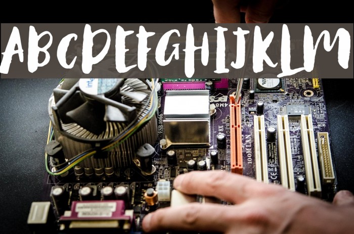 AntumsBrush Font examples