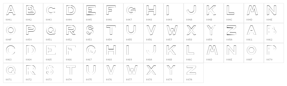 Antwerp Regular Character Map