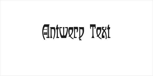 Antwerp Text Logo