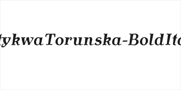 AntykwaTorunska-BoldItalic Logo