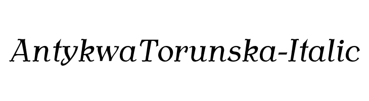 AntykwaTorunska-Italic Font
