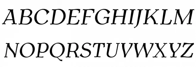 AntykwaTorunska-Italic Schriftart Groß