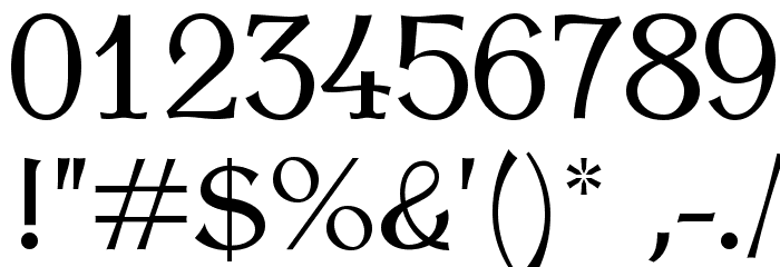 AntykwaTorunska-Regular Font OTHER CHARS