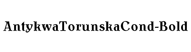 AntykwaTorunskaCond-Bold Шрифта