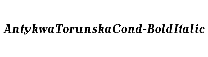 AntykwaTorunskaCond-BoldItalic Шрифта
