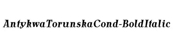 AntykwaTorunskaCond-BoldItalic 