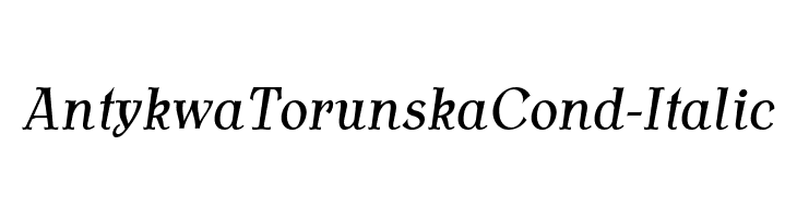 AntykwaTorunskaCond-Italic फ़ॉन्ट