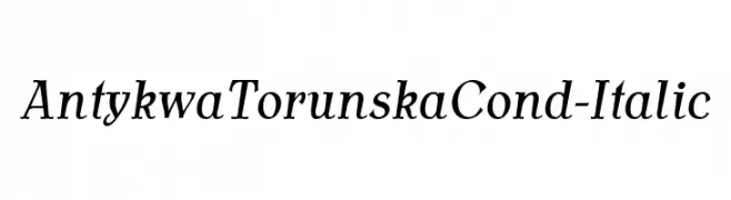 AntykwaTorunskaCond-Italic 