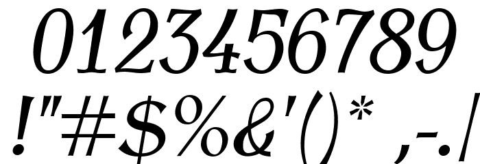 AntykwaTorunskaCond-Italic Font OTHER CHARS